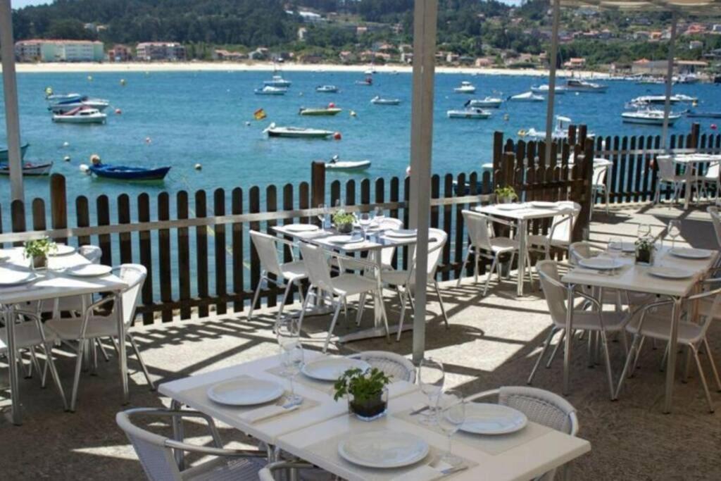 Ferienwohnung Primera Linea De Playa Rias Baixas, Moaña Exterior foto