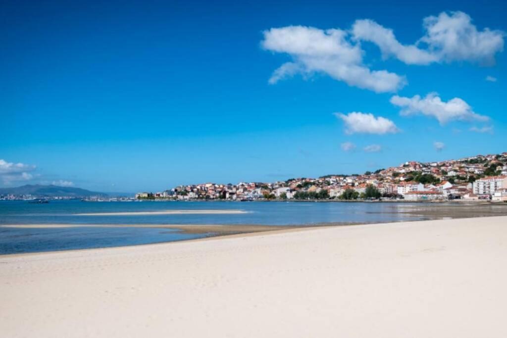 Ferienwohnung Primera Linea De Playa Rias Baixas, Moaña Exterior foto