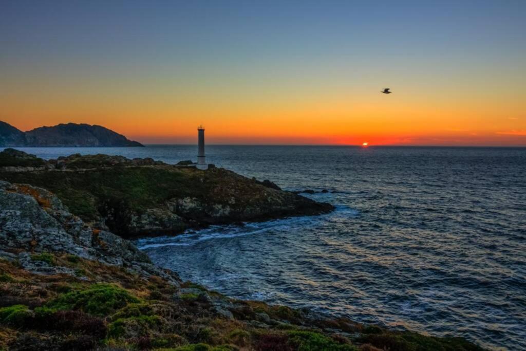 Ferienwohnung Primera Linea De Playa Rias Baixas, Moaña Exterior foto